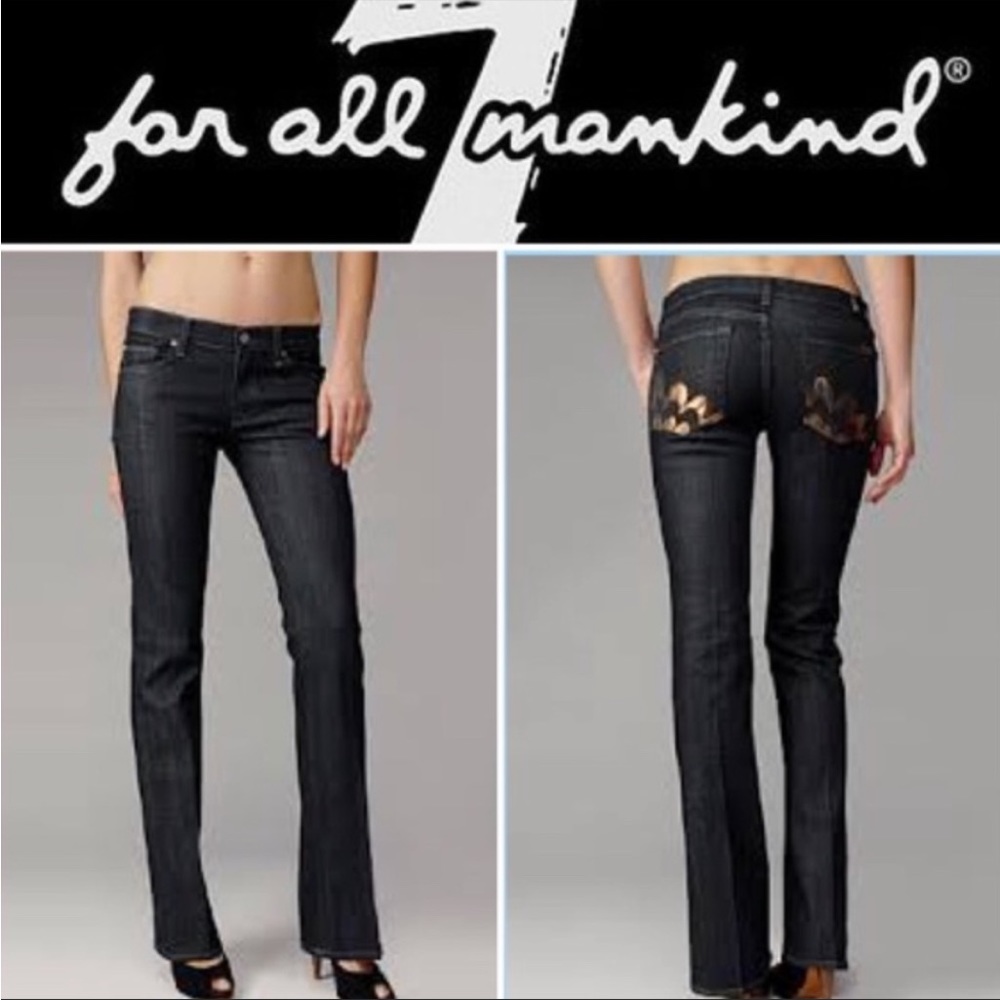 7 For All Mankind Bootcut Jeans Peacock Pocket